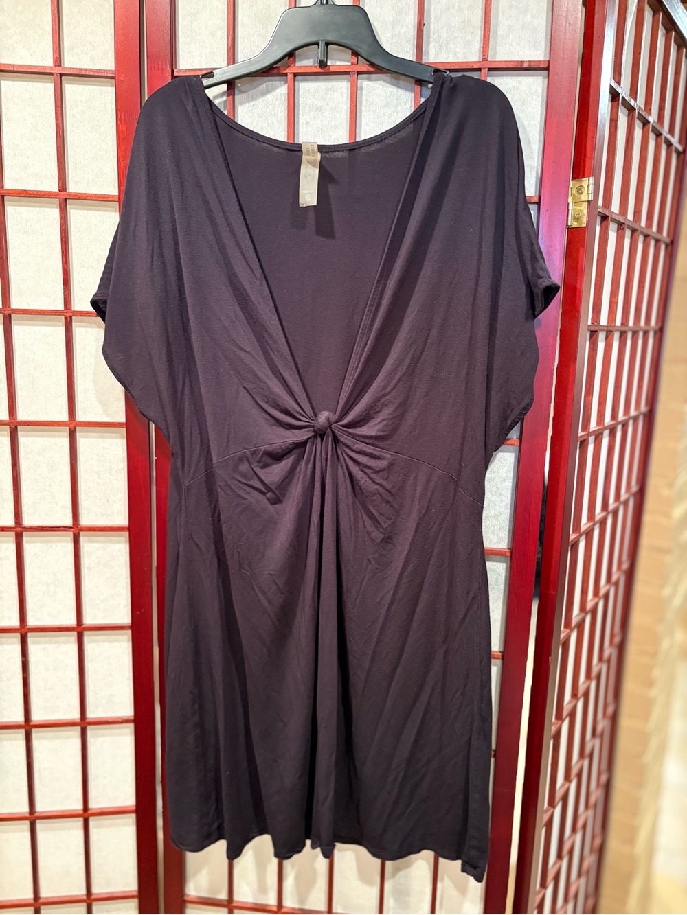 Victoria's Secret Deep Plum Knot-Front Dress
